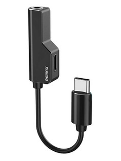 Аксессуар Remax Enjoy Series RL-LA02a Jack Splitter Cable for Type-C Black