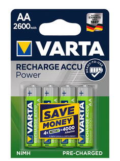 Аккумулятор AA - Varta 2600mAh BL4 Ready2Use (4 штуки)