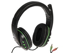 Наушники Ritmix RH-555M Gaming Black-Green