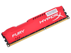 Модуль памяти HyperX Fury Red DDR3 DIMM 1600MHz PC3-12800 CL10 - 8Gb HX316C10FR/8