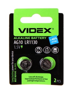 Батарейка LR1130 - Videx AG10 2BL (2 штуки)