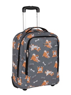 Чемодан Polar П7121 Собаки Grey