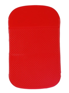 Коврик на торпедо Wiiix Квадратики Red SP-03R