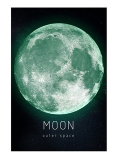 Наклейка Светящаяся картина Люми-Зуми Moon Outer Space Луна К-Moon_2