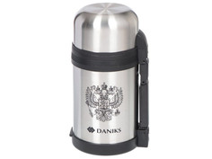 Термос Daniks 1L Silver SL-100GX / 306888