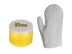Антибактериальные перчатки Baseus Car cleaning kit Cleaning Soft Adhesive + Silicone Glove Yellow TZCRLE-0Y