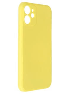 Чехол Pero для APPLE iPhone 12 mini Liquid Silicone Yellow PCLS-0024-YW ПЕРО