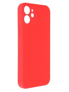 Чехол Pero для APPLE iPhone 12 mini Liquid Silicone Red PCLS-0024-RD ПЕРО