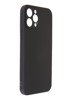 Чехол Pero для APPLE iPhone 12 Pro Max Liquid Silicone Black PCLS-0026-BK ПЕРО