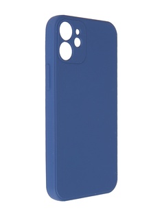 Чехол Pero для APPLE iPhone 12 mini Liquid Silicone Blue PCLS-0024-BL ПЕРО