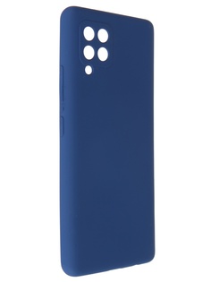 Чехол Pero для Samsung A42 Liquid Silicone Blue PCLS-0045-BL ПЕРО
