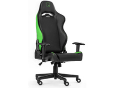 Компьютерное кресло WARP Sg игровое Black-Light Green