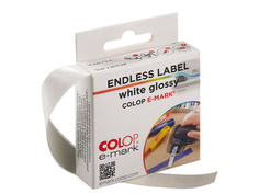Клейкая лента Colop e-mark 14mm x 8m White Gloss 39199080/155361
