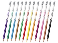 Карандаши цветные Bic Kids Evolution Illusion стираемые с резинкой 12 цветов 987868