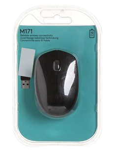 Мышь Logitech M171 Wireless Black-Black 910-004424 Выгодный набор + серт. 200Р!!!