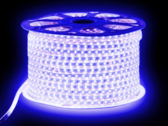 Светодиодная лента URM SMD 5050 60 LED 220V 14.4W IP67 10m Blue N02032