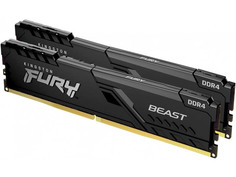 Модуль памяти Kingston Fury Black DDR4 DIMM 3600Mhz PC28800 CL17 - 16Gb Kit (2x8Gb) KF436C17BBK2/16