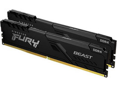 Модуль памяти Kingston Fury Beast Black DDR4 DIMM 3200Mhz PC25600 CL16 - 64Gb (2x32Gb) KF432C16BBK2/64