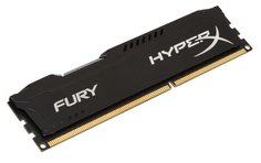 Модуль памяти HyperX Fury Black DDR3 DIMM 1600MHz PC3-12800 CL10 - 8Gb HX316C10FB/8