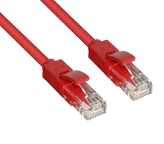Сетевой кабель GCR UTP 24AWG cat.5e RJ45 T568B 1.5m Red GCR-LNC04-1.5m