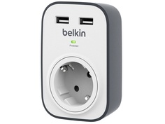 Сетевой фильтр Belkin 1 Socket 2xUSB BSV103vf
