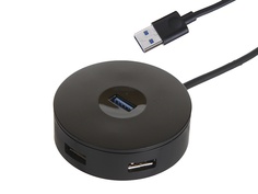 Хаб Baseus Round Box USB 3.0 - USB 3.0/3xUSB 2.0 HUB Adapter Black CAHUB-F01