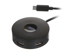 Хаб USB Baseus Round Box Type-C - USB 3.0/3xUSB 2.0 HUB Adapter Black CAHUB-G01