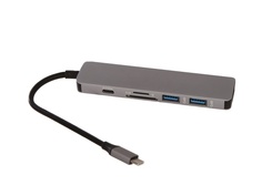 Хаб USB Gurdini USB-C Epxpander to USB-C/HDMI 4K/USB3.0/Card Reader для APPLE MacBook Graphite 907841