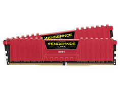 Модуль памяти Corsair Vengeance LPX Red DDR4 DIMM 2666MHz PC4-21300 CL16 - 8Gb KIT (2x4Gb) CMK8GX4M2A2666C16R