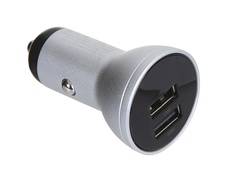 Зарядное устройство Baseus Digital Display Dual USB 4.8A Car Charger 24W Silver CCBX-0S