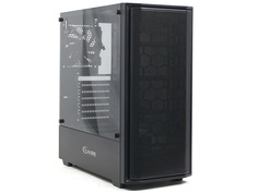 Корпус Powercase Alisio Mesh M Tempered Glass Black CASMB-F1