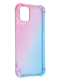 Чехол Brosco для APPLE iPhone 11 TPU Pink-Blue IP11-HARD-TPU-PINK-BLUE