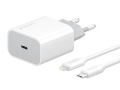 Зарядное устройство Deppa Ultra MFI Apple Lightning 18W Power Delivery White 11392