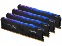 Модуль памяти HyperX Fury RGB DDR4 DIMM 3000MHz PC-24000 CL16 - 64Gb Kit (4x16Gb) HX430C16FB4AK4/64