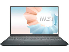 Ноутбук MSI Modern 14 B11SBU-488RU 9S7-14D214-488 (Intel Core i7-1165G7 2.8GHz/16384Mb/512Gb SSD/nVidia GeForce MX450 2048Mb/Wi-Fi/Bluetooth/Cam/14/1920x1080/Windows 10)