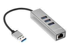 Хаб USB Telecom USB 3.0 - 3xUSB 3.0 + RJ45 TA311U