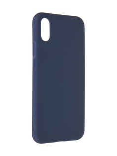 Чехол Alwio для APPLE iPhone XS Soft Touch Dark Blue ASTIXSBL