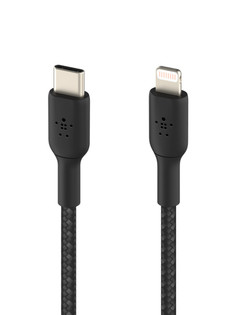 Аксессуар Belkin Lightning - USB-C 1m Black CAA004bt1mBK