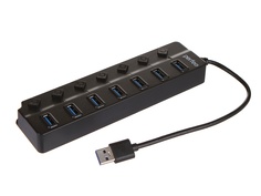 Хаб USB Perfeo PF-H037 7 Ports 3.0 Black PF_C3230