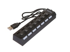 Хаб USB Perfeo PF-H033 7 Ports Black PF_C3223