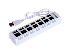 Хаб USB Perfeo PF-H033 7 Ports White PF_C3224