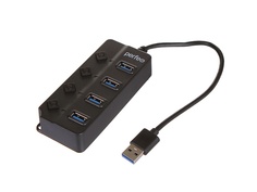 Хаб USB Perfeo PF-H032 4 Ports 3.0 Black PF_C3222