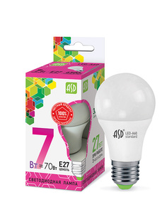 Лампочка ASD LED-A60-Standard Е27 7W 230V 6500К 630Lm 4690612018997