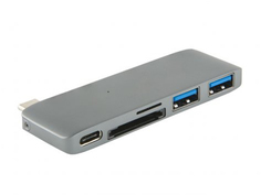 Адаптер Barn&Hollis Multiport Adapter USB Type-C 5 in 1 для MacBook Grey УТ000027059