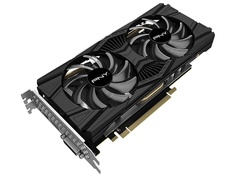 Видеокарта PNY GeForce GTX 1660 Ti 1770Mhz PCI-E 3.0 6144Mb 12000Mhz 192 bit DP DVI HDMI VCG1660T6DFPPB