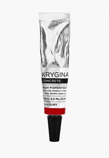 Пигмент для макияжа Krygina Cosmetics Concrete Ruby матовая помада для губ стойкая жидкая, подводка для глаз 4.5 мл