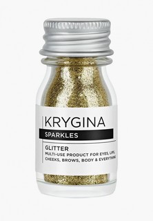 Глиттер Krygina Cosmetics Glitter для лица и глаз, блестки для макияжа Sparkles Gold, 7 г