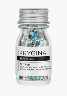 Глиттер Krygina Cosmetics мультифункциональные блестки Sparkles Pretty Stars, 4,5 г