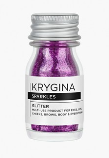 Глиттер Krygina Cosmetics Glitter для лица и глаз, блестки для макияжа Sparkles Magenta, 7 г