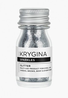 Глиттер Krygina Cosmetics мультифункциональные блестки Sparkles Silver, 7 г